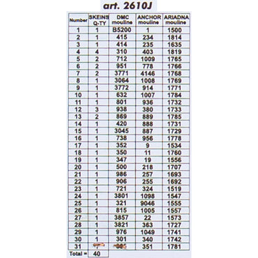 ORCHİDEA 30 x 40 cm Kız Baskılı Goblen 2610J