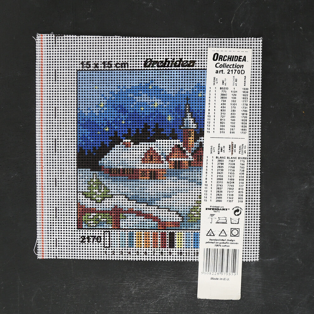 ORCHİDEA 15x15 cm Baskılı Goblen 2170D