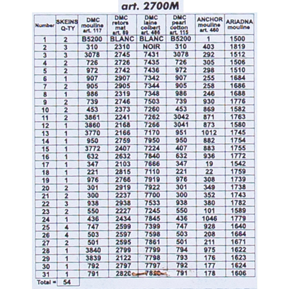 ORCHİDEA 40 x 50 cm Kadın Baskılı Goblen 2700M