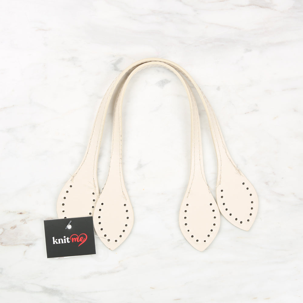 Knitme Boyalı Çanta Sapı 37 cm Krem BA-0057