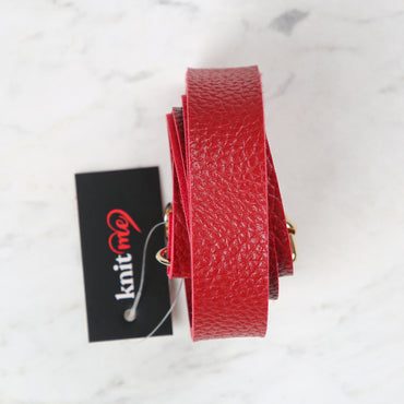 Knitme Sürgü Tokalı Çanta Askısı 130x2,5 cm Kırmızı BA-0003