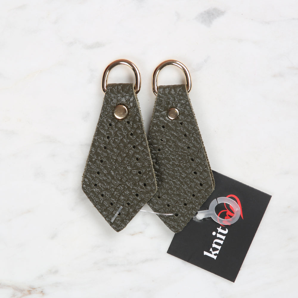 Knitme Üçgen Böce 3.5x7 cm Haki BA-0039