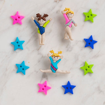 DRESS IT UP BAŞARILI KIZLAR DEKORATİF DÜĞME - 6957