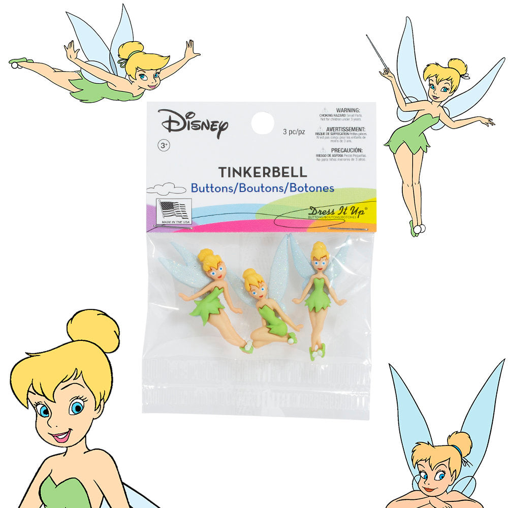 Dress It Up Tinkerbell Dekoratif Düğme - 7715
