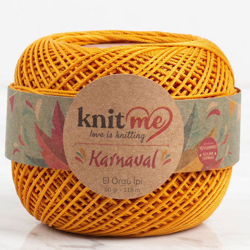 Knit Me Karnaval Hardal Sarısı El Örgü İpi - 00071