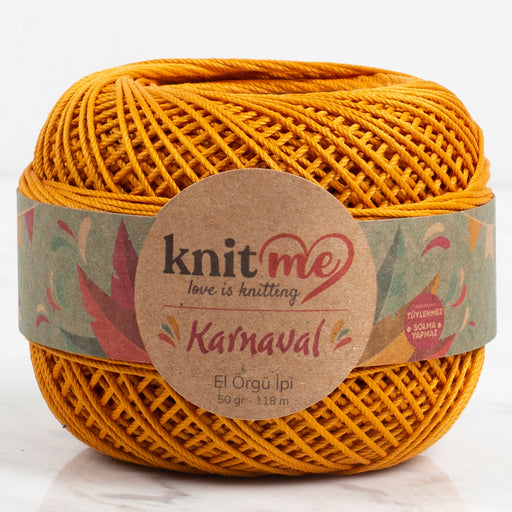 Knit Me Karnaval Hardal Sarısı El Örgü İpi - 00073
