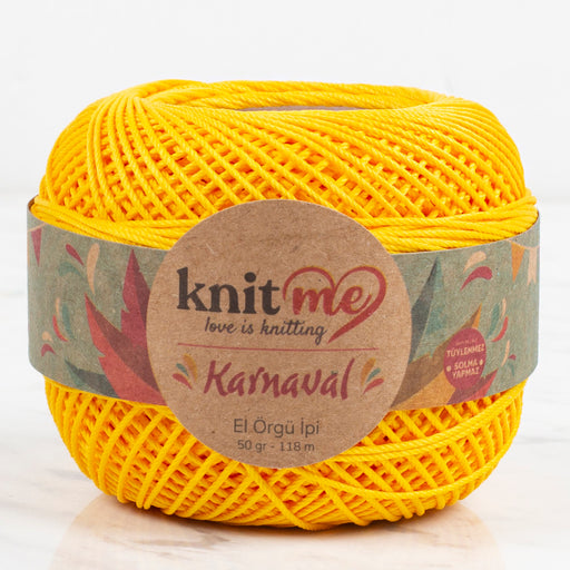 Knit Me Karnaval Sarı El Örgü İpi - 00506