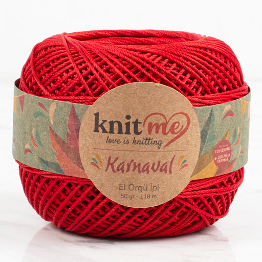 Knit Me Karnaval Koyu Kırmızı El Örgü İpi - 4015