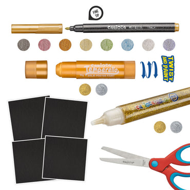 CARİOCA METALİK KALEMLİ YARATICI BOYAMA SETİ - 43165