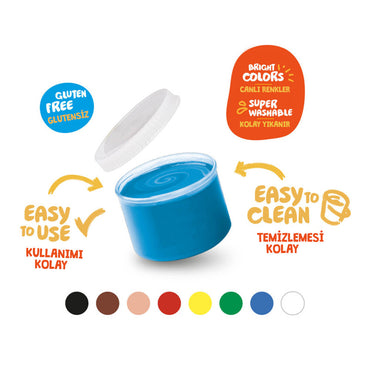 CARİOCA BEBEK PARMAK BOYASI 8'Lİ SÜPER YIKANABİLİR - 43174