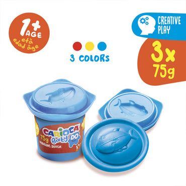 CARİOCA BEBEK OYUN HAMURU 3 RENK X 75 GR - 43179