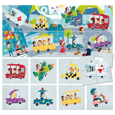 HEADU 8+1 ÇİFT TARAFLI ŞEHİR PUZZLE - IT20508