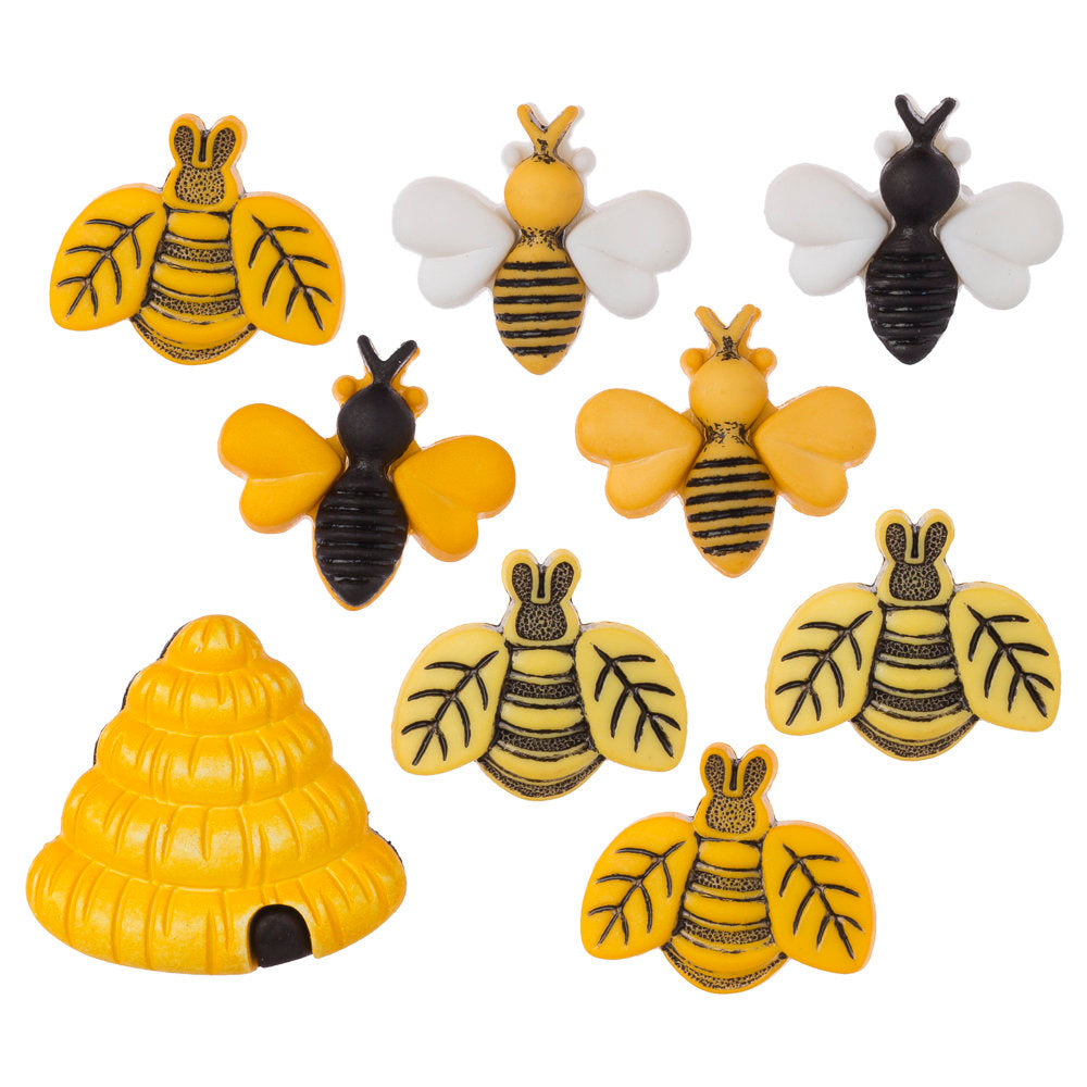 Buttons & Galore Arı ve Kovanı Dekoratif Düğme - 4253