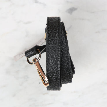 Knitme Sürgü Tokalı Çanta Askısı 135x1,5 cm Siyah BA-0073