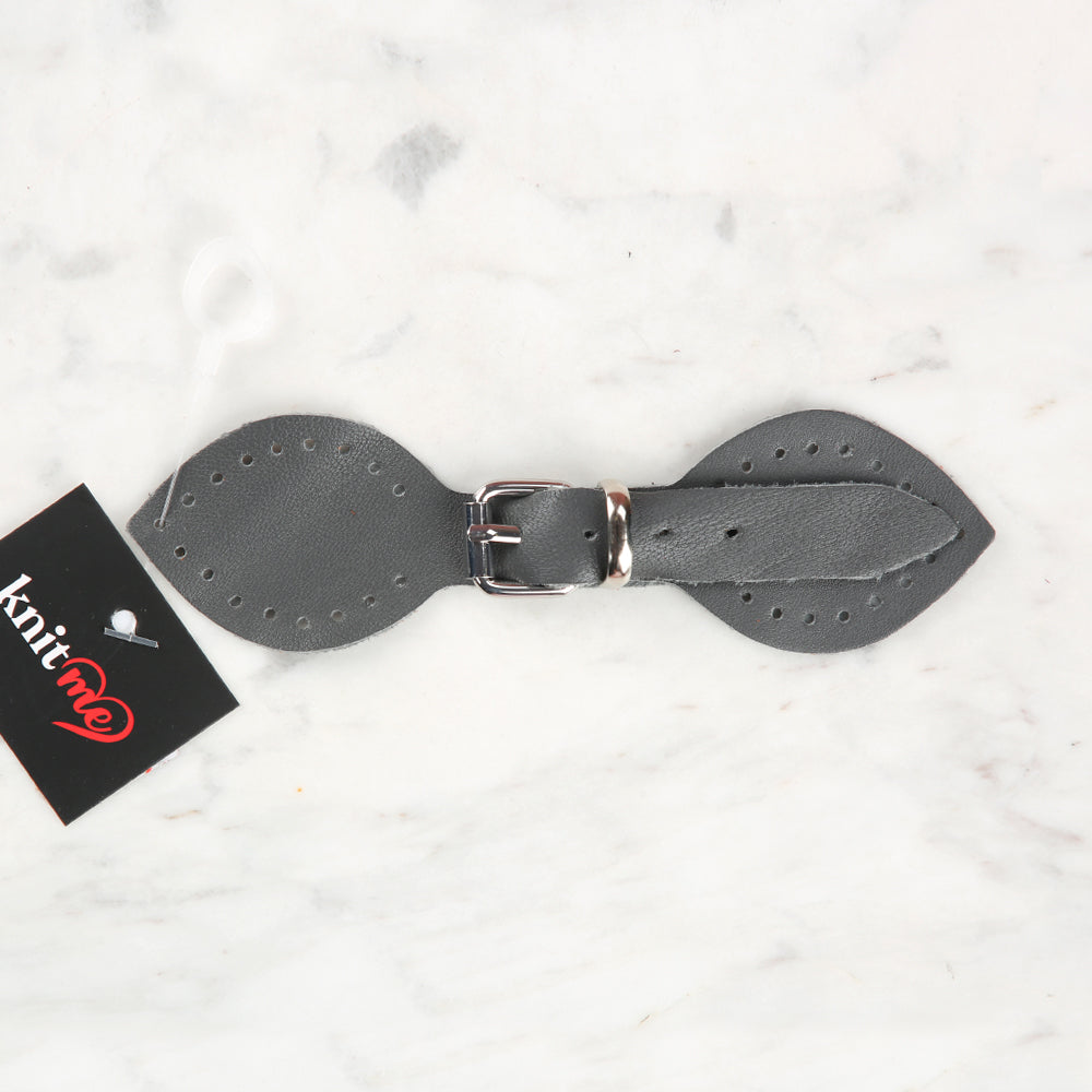 Knitme Gerçek Deri Kelebek Böce 14 cm Antrasit BA-0030