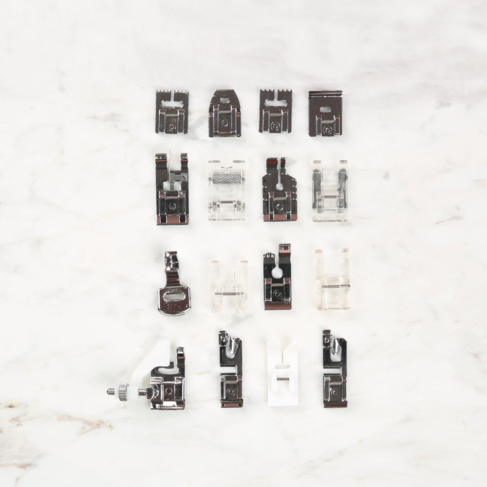 Yabalı Dikiş Makinesi Ayak Seti 16'lı