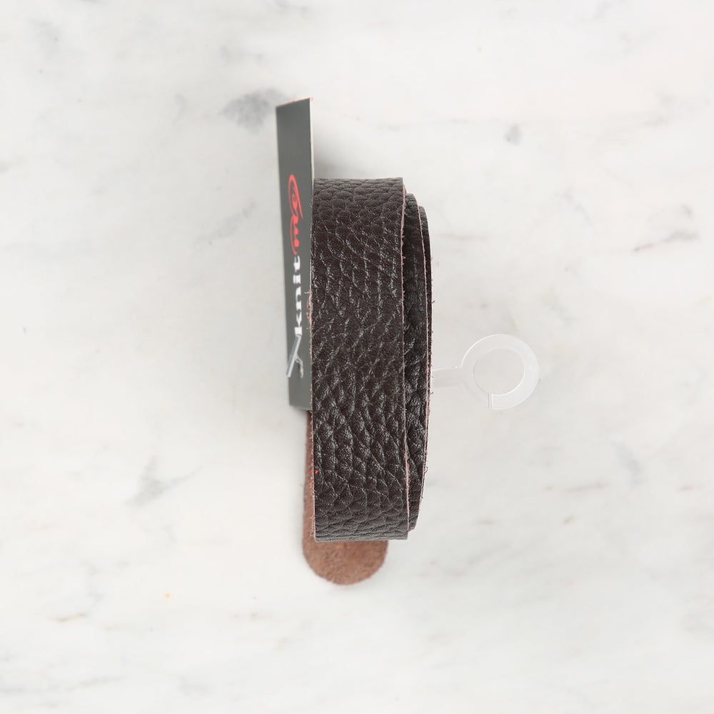 Knitme Gerçek Deri Spor Dikiş Çanta Askısı 70x1.7 cm Kahverengi BA2-0075