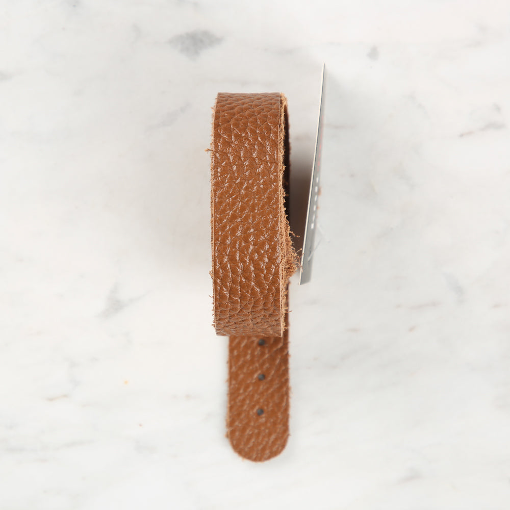 Knitme Gerçek Deri Spor Dikiş Çanta Askısı 70x1.7 cm 70x1.7 cm Kahverengi BA1-0075