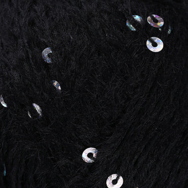 La Mia Club Paillettes Siyah El Örgü İpi - 606