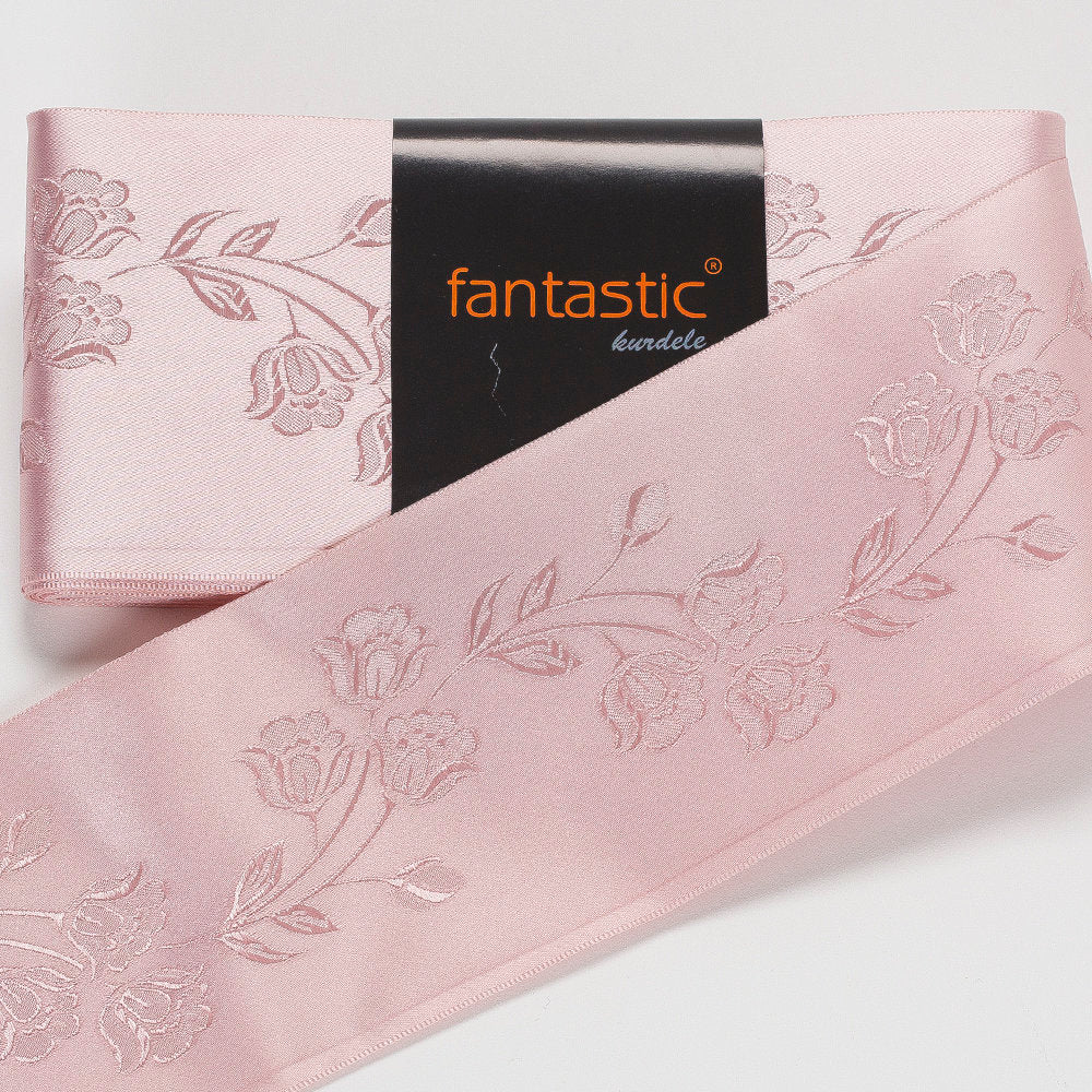 Fantastic Gül Kurusu Jakarlı Saten Kurdele - 94967