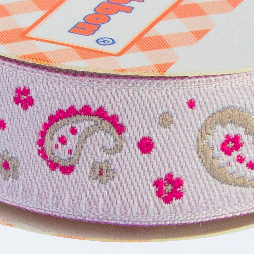 Sticker Ribbon Pembe Motif Baskılı Yapışkan Kurdele - SR-1691-V2