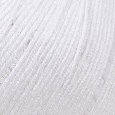 La Mia Mercerized Cotton Beyaz El Örgü İpi - 2
