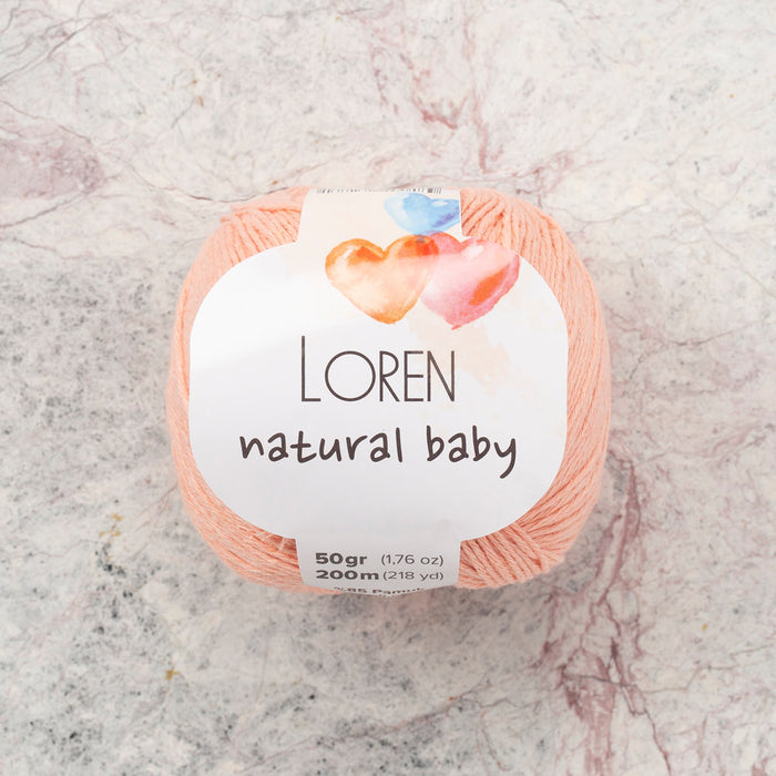 Loren Natural Baby Yavruağzı El Örgü İpi - R097