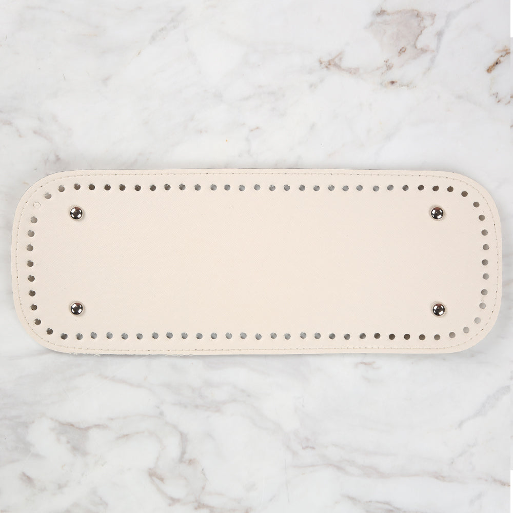 Nas Deri Çanta Tabanı 32,5 cm - Krem