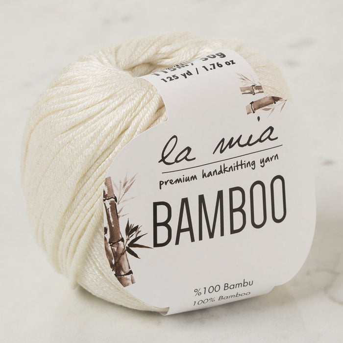La Mia Bamboo Krem El Örgü İpi - L155