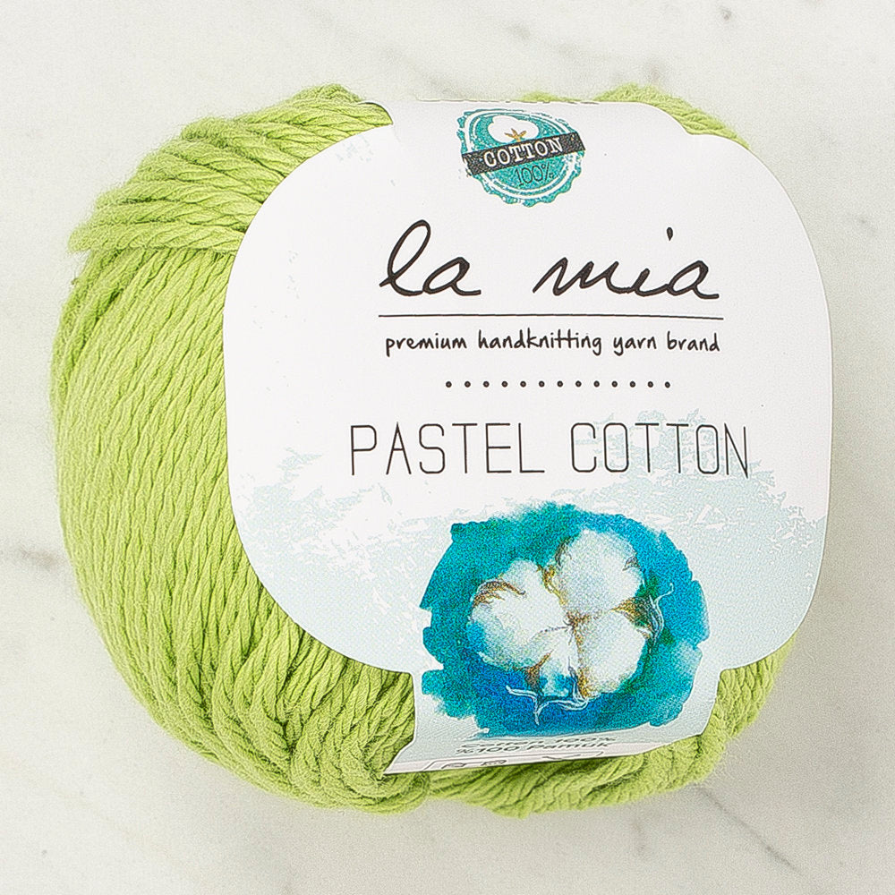 La Mia Pastel Cotton Fıstık Yeşili El Örgü İpi - L186