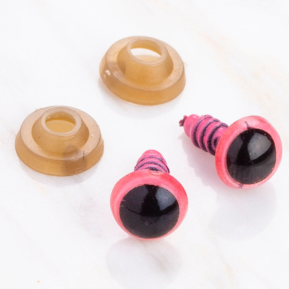 Loren 8 mm Pembe 5 Çift Amigurumi Göz