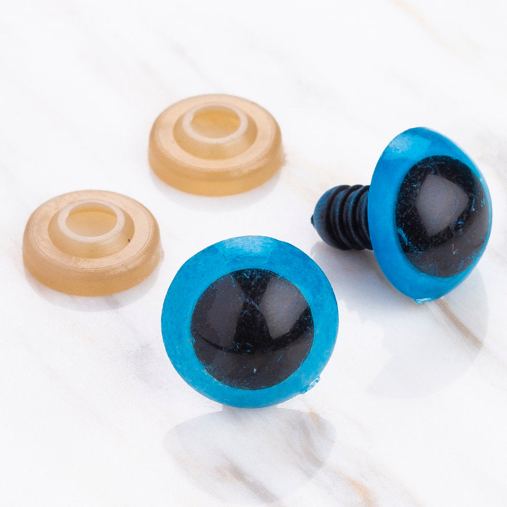 Loren 15 mm Mavi 5 Çift Amigurumi Göz