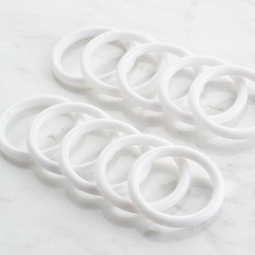 Loren 2.5 cm 10'lu Beyaz Lif Halkası