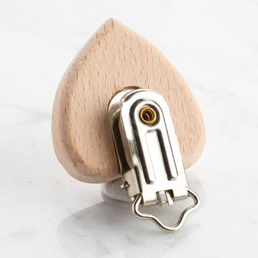 Loren Kalp Ahşap Emzik Zinciri Klipsi