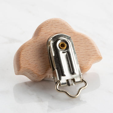 Loren Araba Ahşap Emzik Zinciri Klipsi