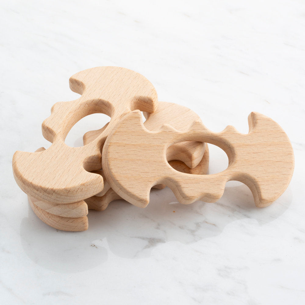 Loren 4'lü Yarasa Diş Kaşıyıcı Ahşap Halka