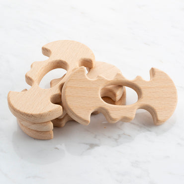 Loren 4'lü Yarasa Diş Kaşıyıcı Ahşap Halka