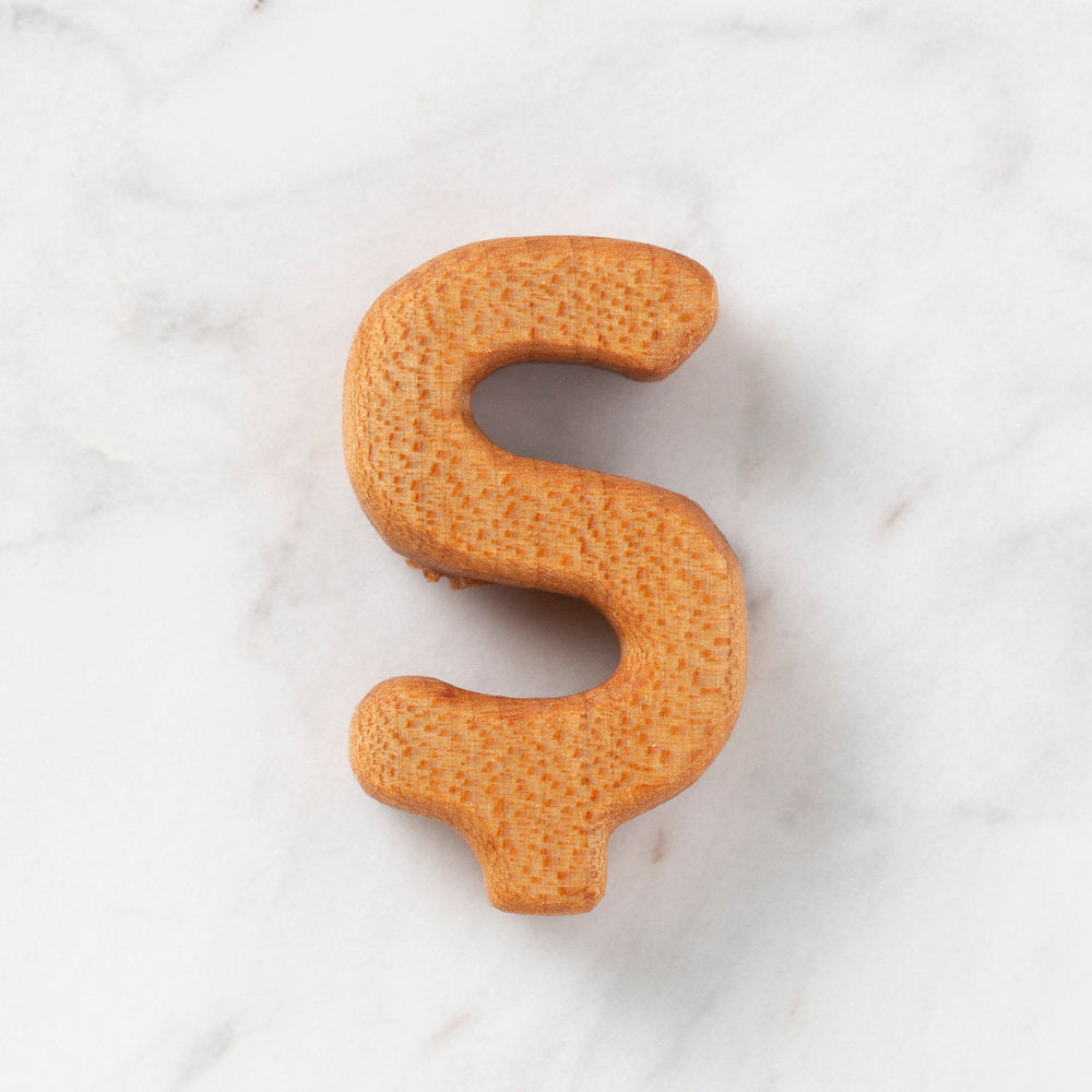 Loren Crafts Organik Ahşap Harf - Ş