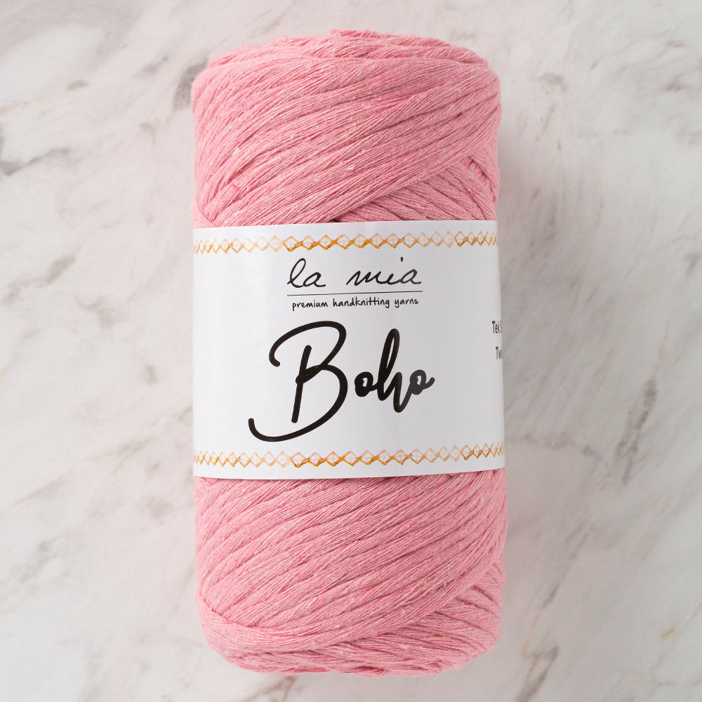 La Mia Boho Pembe Büküm Makrome İpi - L046