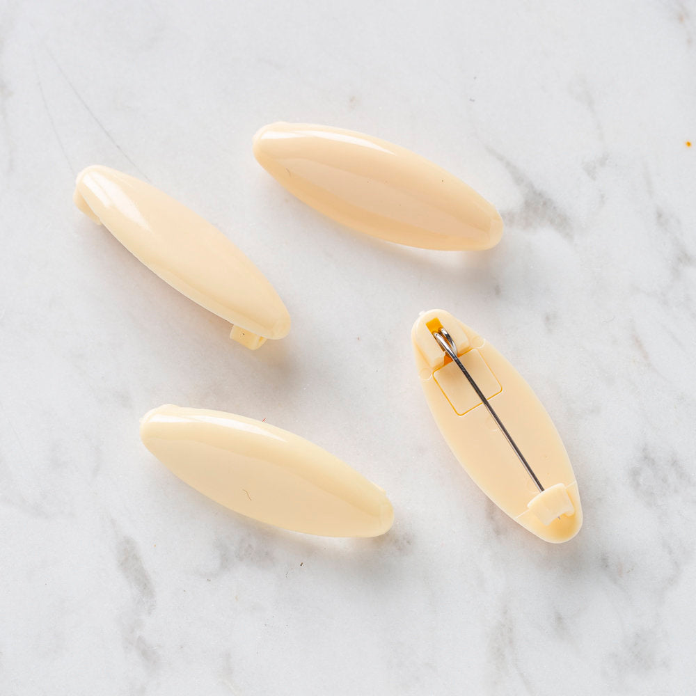 Loren 4'lü Krem Eşarp İğnesi