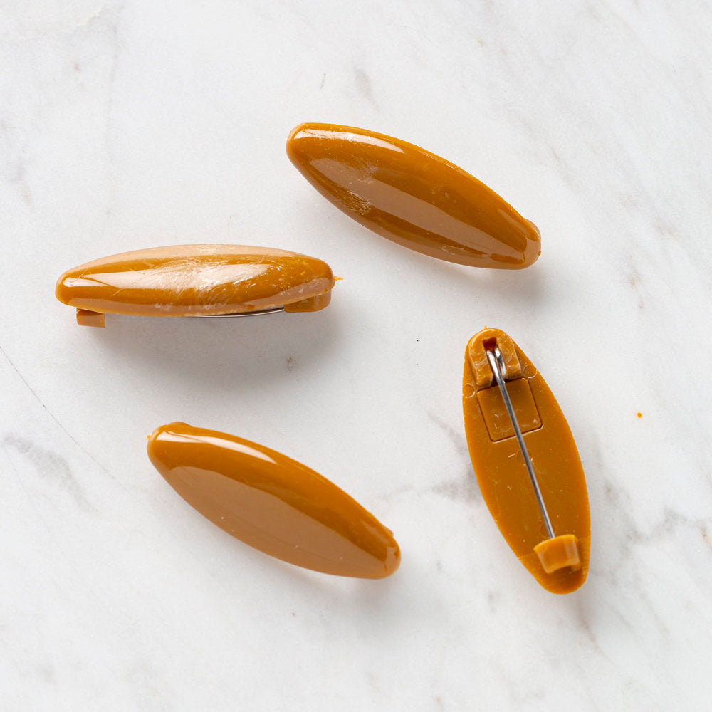 Loren 4'lü Kahverengi Eşarp İğnesi