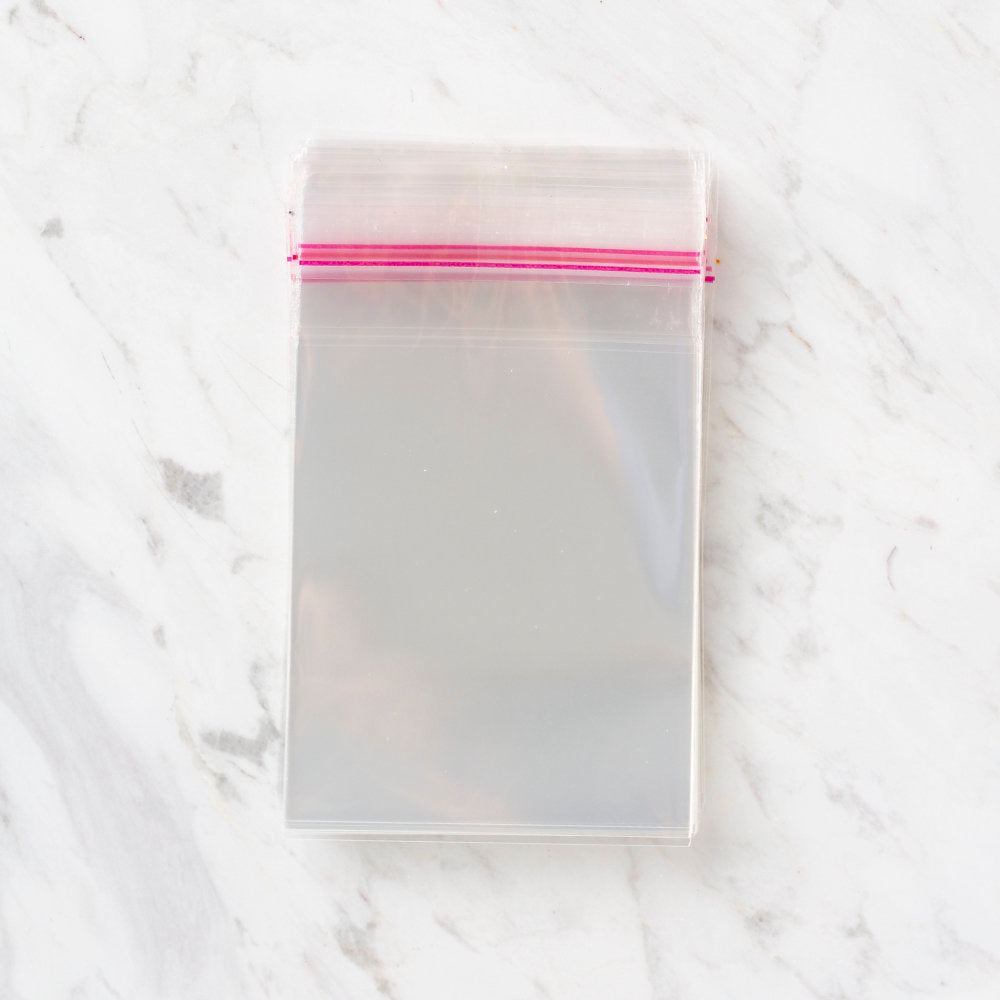 Loren 7x11,5 cm 50 Adet Bantlı Şeffaf Poşet