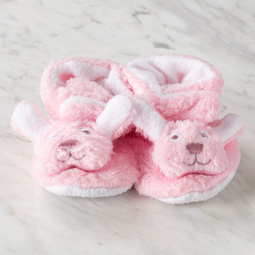 Serfino Bebek Patiği / Ev Ayakkabısı Açık Pembe Tavşan