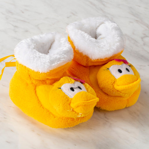 Serfino Büyük Bebek Patiği / Ev Ayakkabısı Sarı Ördek 