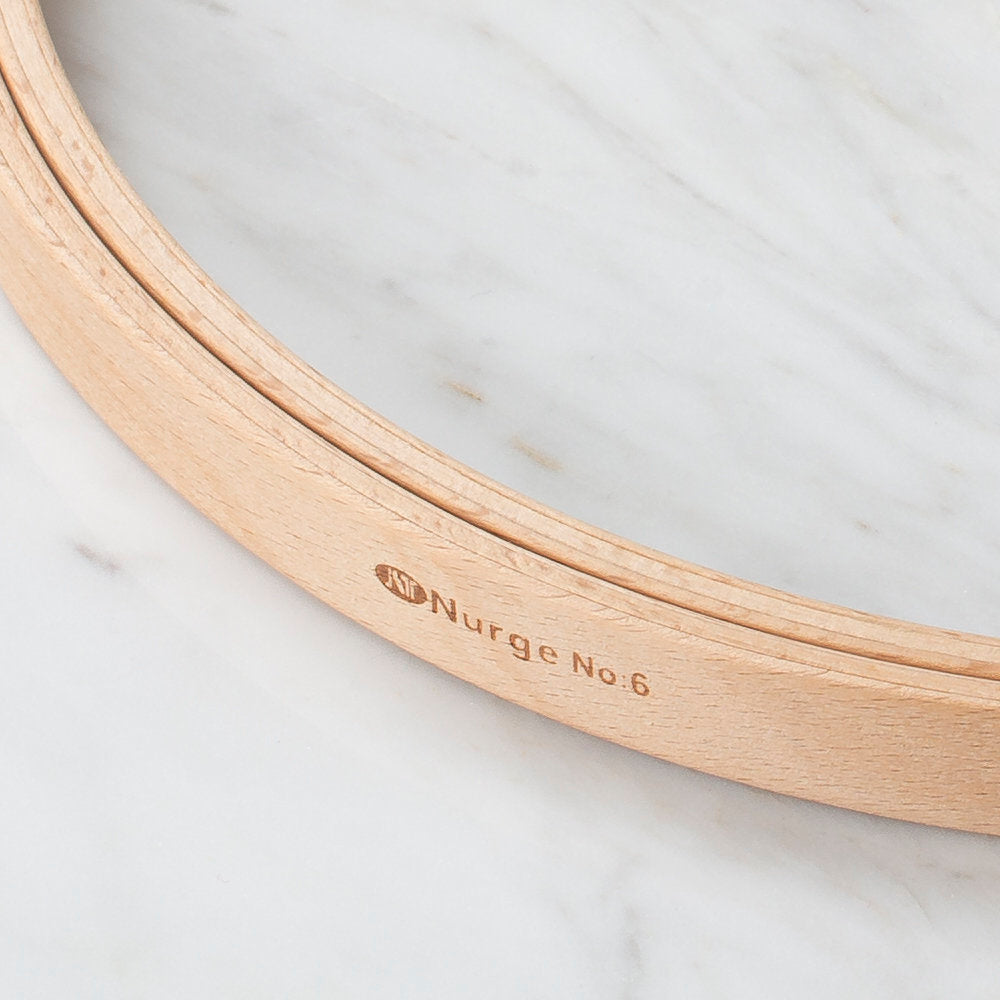 Nurge 16 mm Düz Vidasız Ağaç Nakış Kasnak - No.6