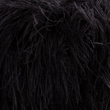 Loren Luna Tavşan Tüyü Siyah El Örgü İpi - R004