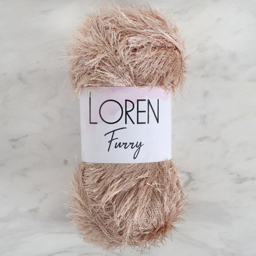 Loren Furry Bej El Örgü İpi - RF053