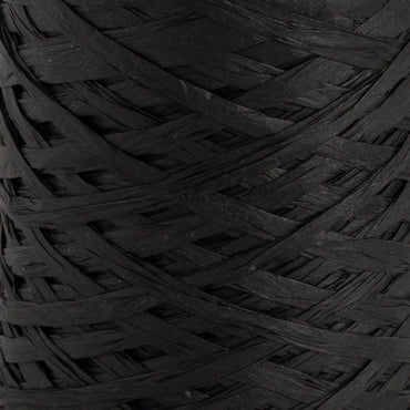 Loren Natural Raffia 90 gr Siyah Kağıt İp - 45