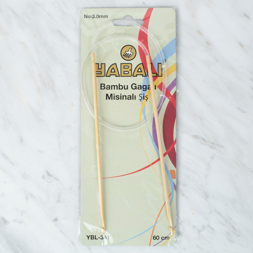 Yabalı Bambu Gagalı 3.0 mm 60 cm Misinalı Şiş - YB341