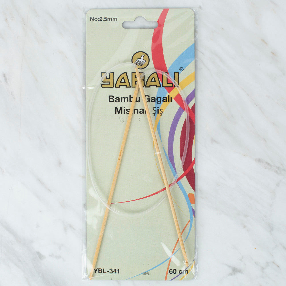 Yabalı Bambu Gagalı 2.5 mm 60 cm Misinalı Şiş - YB341